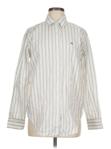 Lauren by Ralph Lauren Long Sleeve Button-Down Shirt (view 1)
