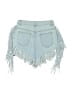 Daisy Blue Denim Shorts Size S - photo 2