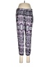 Custo Barcelona Print Purple Casual Pants Size Med (3) - photo 1