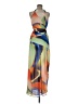 Nicholas Graphic Orange Cocktail Dress Size 1X (estimated) - photo 1