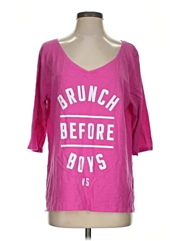 Victoria's Secret 3/4 Sleeve T-Shirt (view 1)