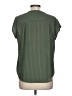 Fun2Fun 100% Polyester Green Short Sleeve Blouse Size L - photo 2