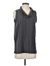 Ann Taylor 100% Polyester Gray Sleeveless Blouse Size S - photo 1