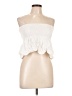 Mable 100% Rayon Ivory Sleeveless Top Size L - photo 1