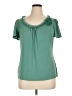 Elle Green Short Sleeve Top Size XL - photo 1