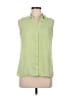 The Limited 100% Polyester Green Sleeveless Blouse Size M - photo 1