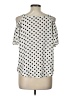 Papermoon 100% Polyester Ivory Short Sleeve Top Size L - photo 2