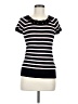 BCX Stripes Black Short Sleeve Turtleneck Size M - photo 1