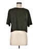 Zella Metallic Green Short Sleeve Top Size M - photo 1