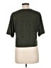 Zella Metallic Green Short Sleeve Top Size M - photo 2