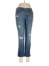 Ann Taylor LOFT 100% Cotton Hearts Blue Jeans Size 28 waist (estimated) - photo 1