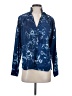 Pilcro Blue Long Sleeve Blouse Size S - photo 1