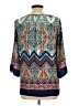 Renee C. Blue Teal 3/4 Sleeve Blouse Size L - photo 2
