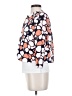 Nine West 100% Polyester Print Orange Blazer Size 2 - photo 5