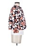 Nine West 100% Polyester Print Orange Blazer Size 2 - photo 4