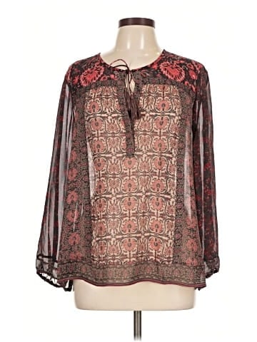 Joie Long Sleeve Silk Top (view 1)