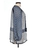 Calypso St. Barth Blue 3/4 Sleeve Blouse Size Lg (2) - photo 4
