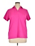 Lands' End 100% Polyester Pink Short Sleeve Blouse Size XL - photo 1