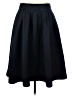 Dunnes 100% Polyester Solid Black Formal Skirt Size 8 - photo 1