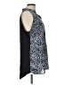 Spense 100% Polyester Animal Print Blue Sleeveless Blouse Size L - photo 4
