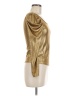 Shein Metallic Gold 3/4 Sleeve T-Shirt Size 6 - photo 4