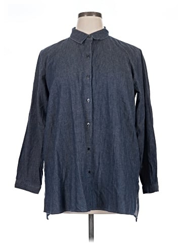 Eileen Fisher Long Sleeve Button-Down Shirt (view 1)