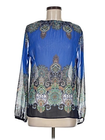 Rose + Olive Long Sleeve Blouse (view 1)