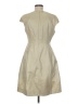 Halston Heritage 100% Polyurethane Metallic Tan Cocktail Dress Size 8 - photo 2