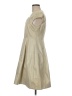 Halston Heritage 100% Polyurethane Metallic Tan Cocktail Dress Size 8 - photo 5