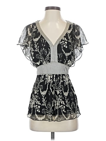 Nine West Short Sleeve Silk Top (view 1)
