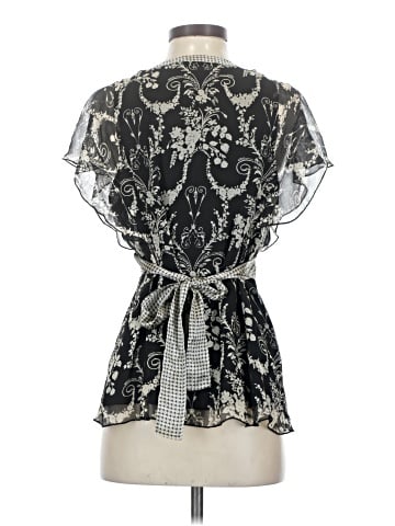 Nine West Short Sleeve Silk Top (view 2)