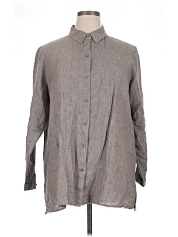 Eileen Fisher Long Sleeve Button-Down Shirt (view 1)