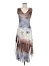 Komarov 100% Polyester Tie-dye Silver Cocktail Dress Size Med (2) - photo 1