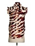 DKNY 100% Polyester Animal Print Brown Sleeveless Blouse Size XS - photo 2