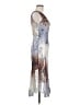 Komarov 100% Polyester Tie-dye Silver Cocktail Dress Size Med (2) - photo 4