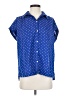 Old Navy Polka Dots Blue Short Sleeve Blouse Size S - photo 1