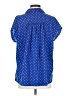 Old Navy Polka Dots Blue Short Sleeve Blouse Size S - photo 2