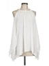 Saks Fifth Avenue 100% Polyester Ivory Sleeveless Blouse Size L - photo 1