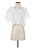 Zara 100% Cotton White Short Sleeve Blouse Size S - photo 1
