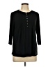 Perseption Concept Black Long Sleeve Henley Size L - photo 1