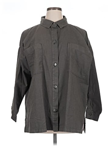Eileen Fisher 3/4 Sleeve Button-Down Shirt (view 1)