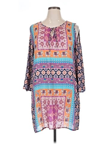 Feathers 3/4 Sleeve Blouse (view 1)
