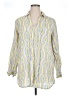 Sigrid Olsen 100% Linen Print Yellow Long Sleeve Blouse Size XL - photo 1