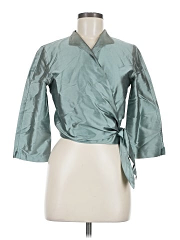 Connie Roberson 3/4 Sleeve Silk Top (view 1)