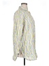 Sigrid Olsen 100% Linen Print Yellow Long Sleeve Blouse Size XL - photo 4