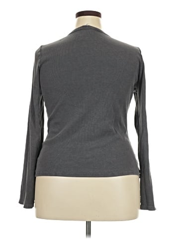 a.n.a. A New Approach Long Sleeve Henley (view 2)