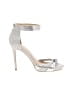 Badgley Mischka Silver Sandals Size 8 - photo 1