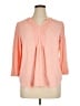 Lands' End Pink 3/4 Sleeve Blouse Size 1X - photo 1
