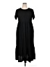 Anrabess Solid Black Casual Dress Size XL - photo 1