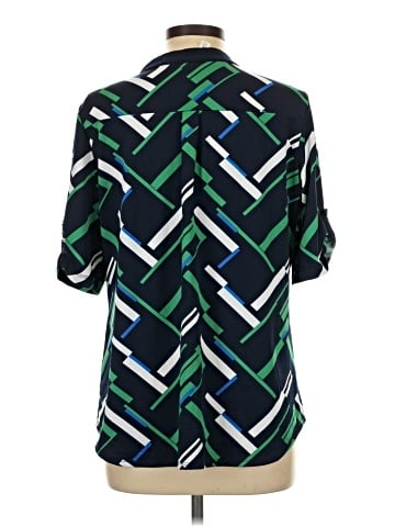 Perseption Concept 3/4 Sleeve Button-Down Shirt (view 2)